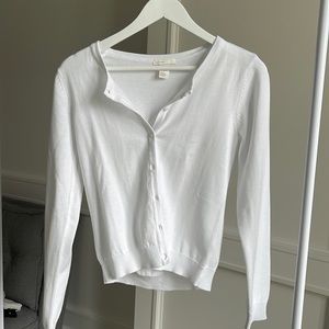 H&M White Cardigan
